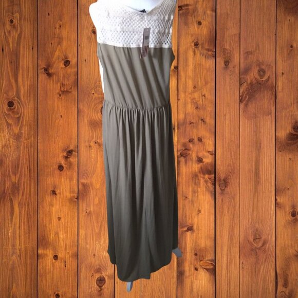 Cal Style Women's XL Sleeveless Crochet Top Dress Maxi Made in USA NWT - Picture 7 of 7